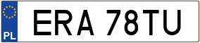 Trailer License Plate